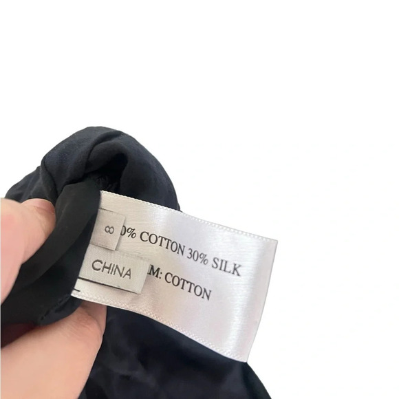 Proenza Schouler Black Cotton Silk Mini Dress - Picture 6 of 10